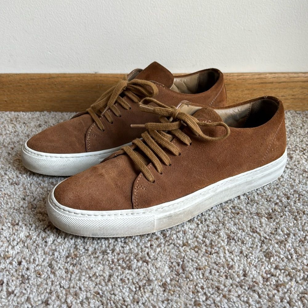 Common Projects Women’s Brown Suede Leather Achilles Low Sneaker Sz 39 US 9.5